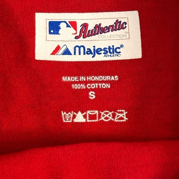 Majestic Authentic Collection Texas Rangers Men’s MLB Tshirt Sz S Baseball - Picture 3 of 5